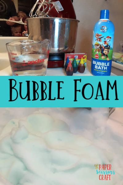 How To Make Bubble Foam Or Foaming Bubbles For Kids