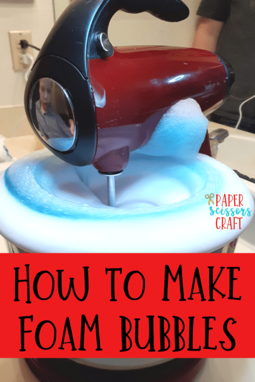 How To Make Bubble Foam Or Foaming Bubbles For Kids