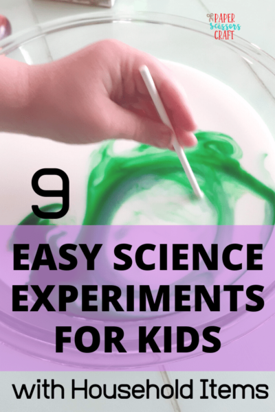 9 Easy Science Experiments for kids with household items