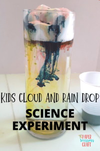 Clouds And Rain Drops Experiment: An Easy Science Experiment For Kids