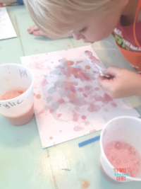 How to do Easy Painting with Straws for Kids - Paper Scissors Craft