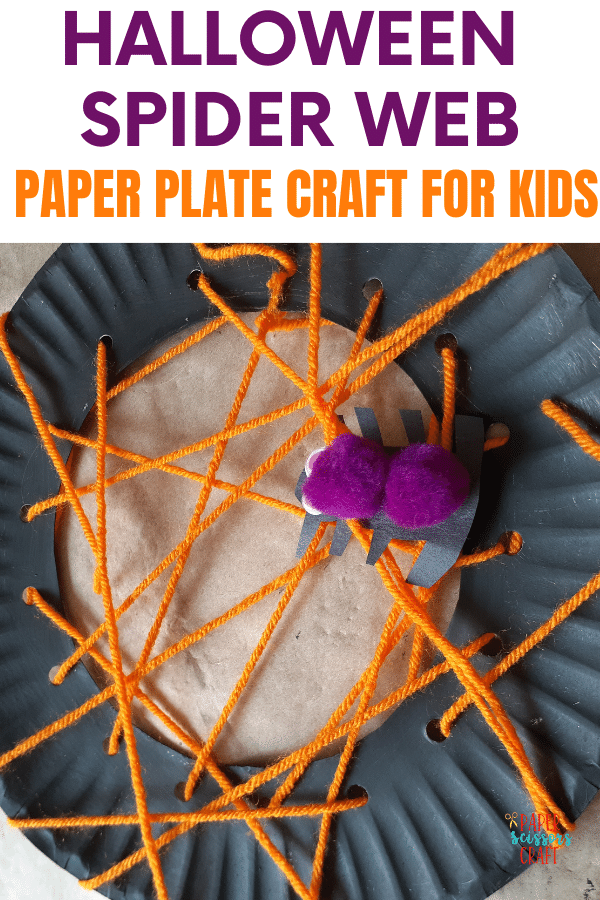 Paper Plate Spider Web, Kids' Crafts