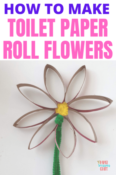 How to Make Bouncy Toilet Paper Roll Flowers Kid Craft