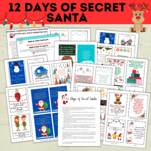 12 days of secret Santa mockup.