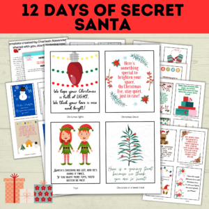 12 days of secret Santa mockup.