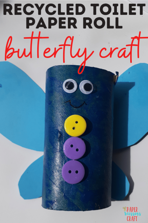 Cheap and Easy Recycled Toilet Paper Roll Butterfly Craft for Kids