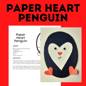 Paper Heart Penguin