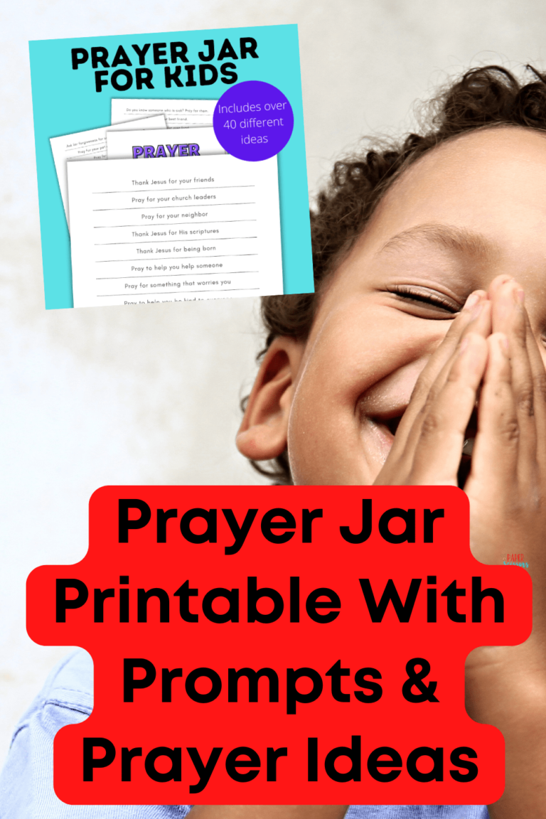 Prayer Jar Printable With Prompts & Prayer Ideas - Paper Scissors Craft