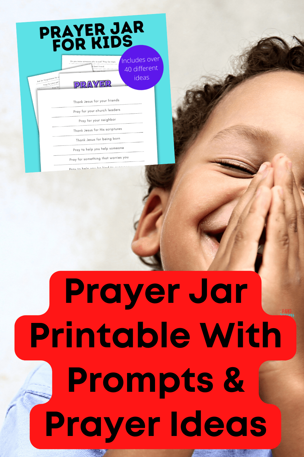 Prayer Jar Printable With Prompts & Prayer Ideas Paper Scissors Craft