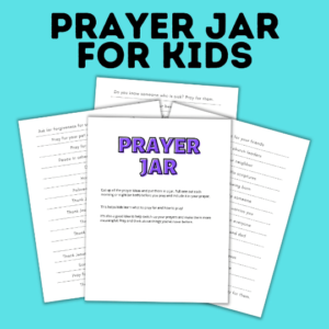 Prayer Jar Printable With Prompts & Prayer Ideas – Paper Scissors Craft