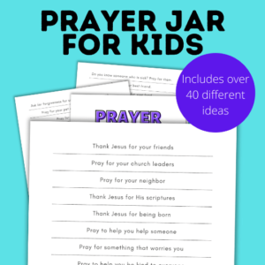 Prayer Jar Printable With Prompts & Prayer Ideas – Paper Scissors Craft