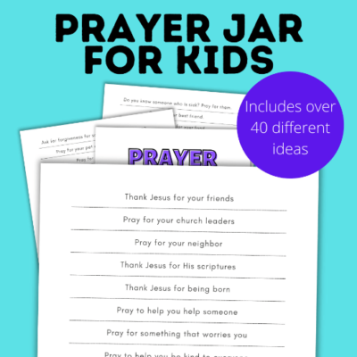 Prayer Jar Printable With Prompts & Prayer Ideas - Paper Scissors Craft