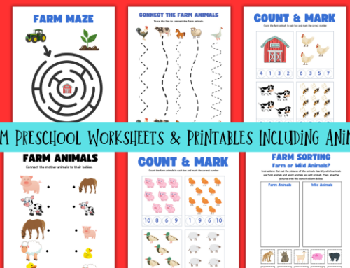 13 Farm Preschool Worksheets & Printables Including Animals