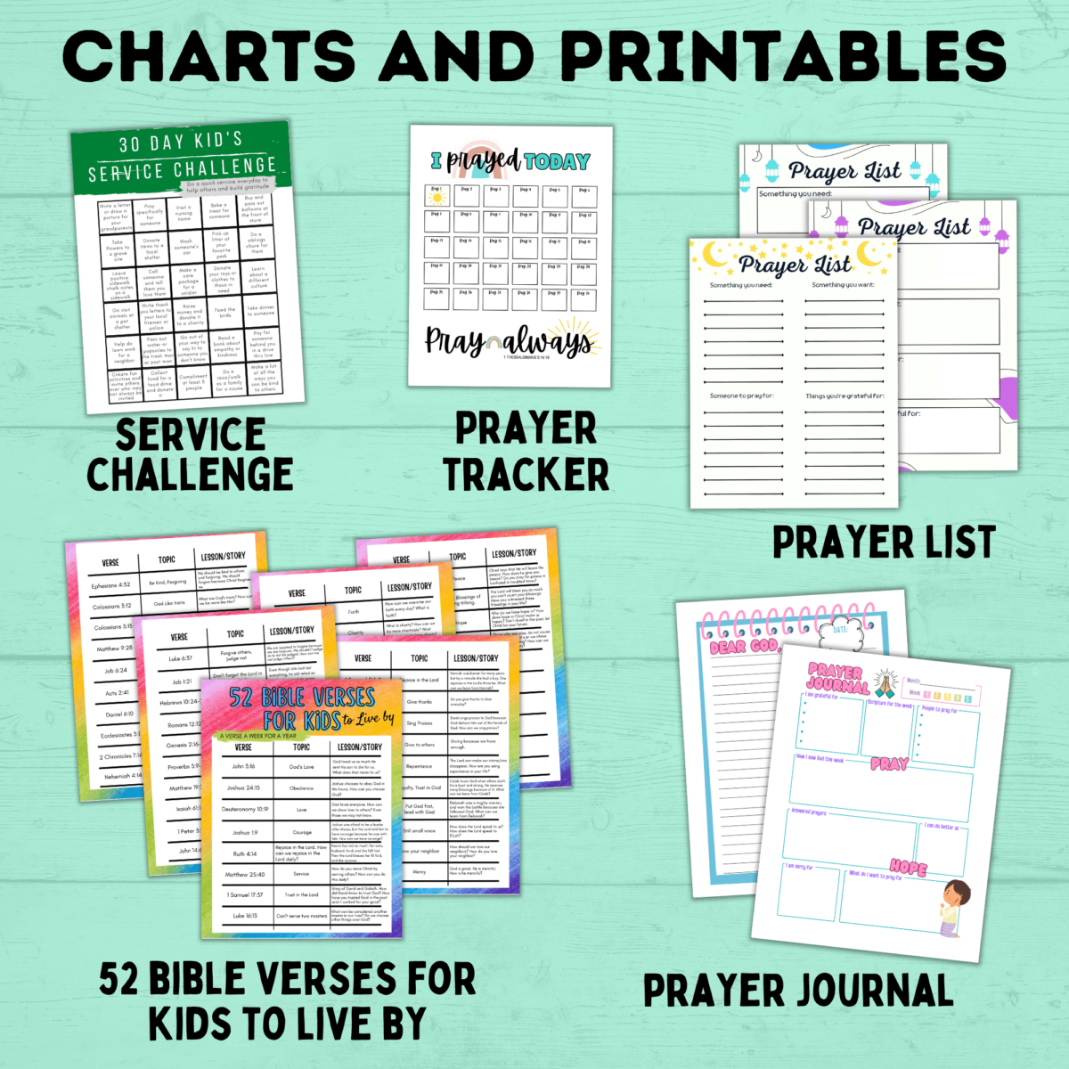 Christian Printables Pack - Paper Scissors Craft