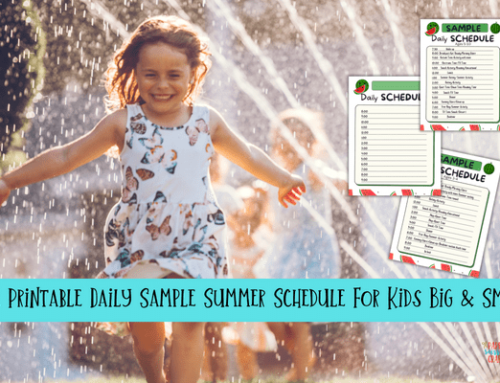 Free Printable Daily Summer Schedule for Kids Big & Small