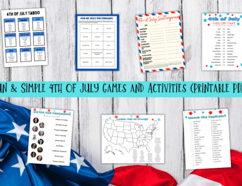 Fun & Simple 4th Of July Games and Activities (Printable PDF)
