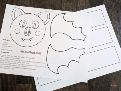 Examples of the bat craft for preschoolers template.