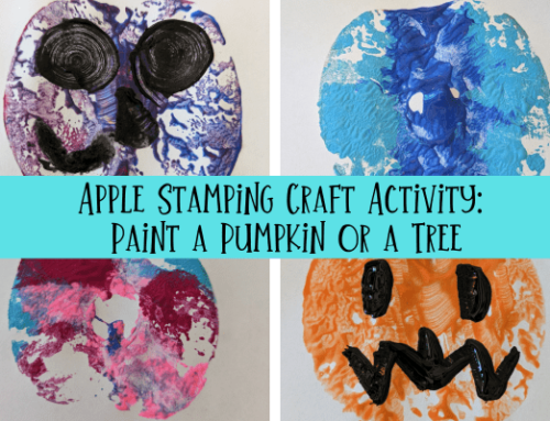 Apple Stamping Craft Activity: Paint a Pumpkin Or a Tree