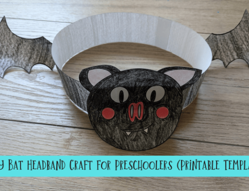 Easy Bat Headband Craft for Preschoolers (Printable Template)