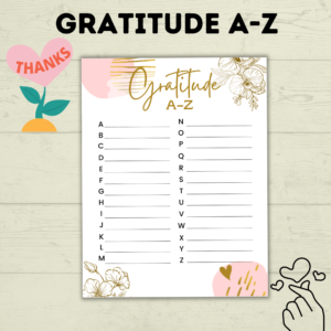 Gratitude A-Z mockup.