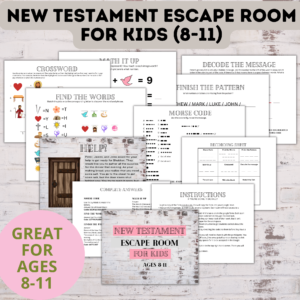 New testament escape room for kids (8-11) mockup.