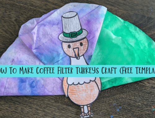 How To Make Coffee Filter Turkeys Craft (Free Template)