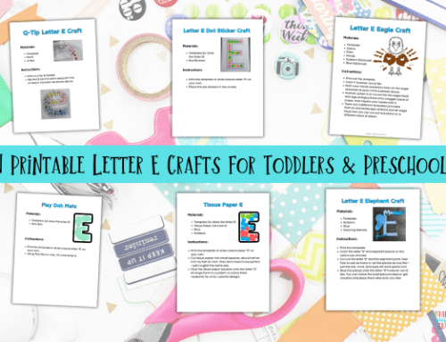 Fun Printable Letter E Crafts for Toddlers & Preschoolers