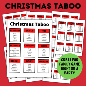 Christmas Taboo mockup.