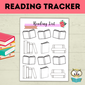 Reading tracker mockup.