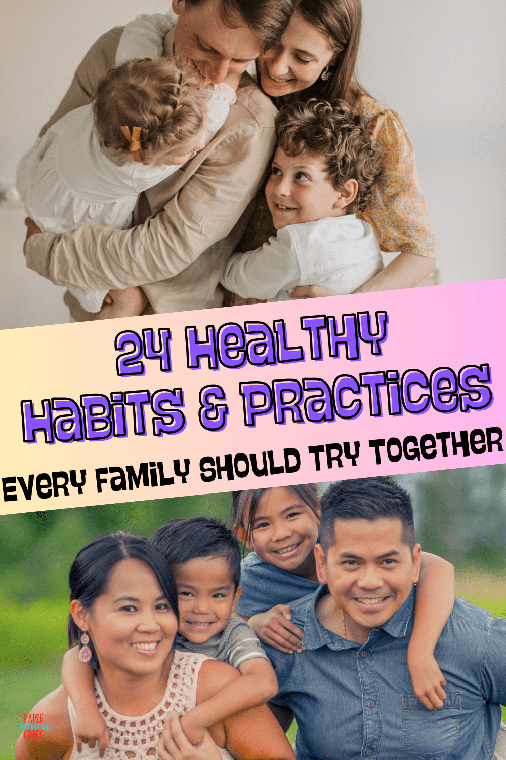 Healthy habits and practices every family should try together Pinterest pin.