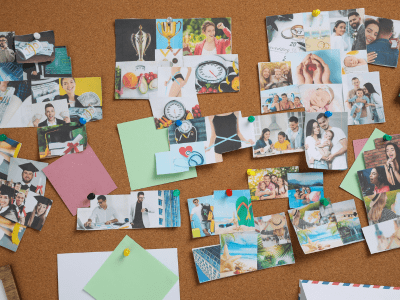 Example of a family vision board.